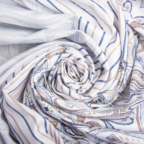 Тканина сатин для постільної білизни однотонна, щіл 130 гр/м2 210 ТС, бавовна, 240 см 80852 v-01 Огірки смуга беж/синя, фото 1 Тканина сатин для постільної білизни однотонна, щіл 130 гр/м2 210 ТС, бавовна, 240 см 80852 v-01 Огірки смуга беж/синя, фото 1