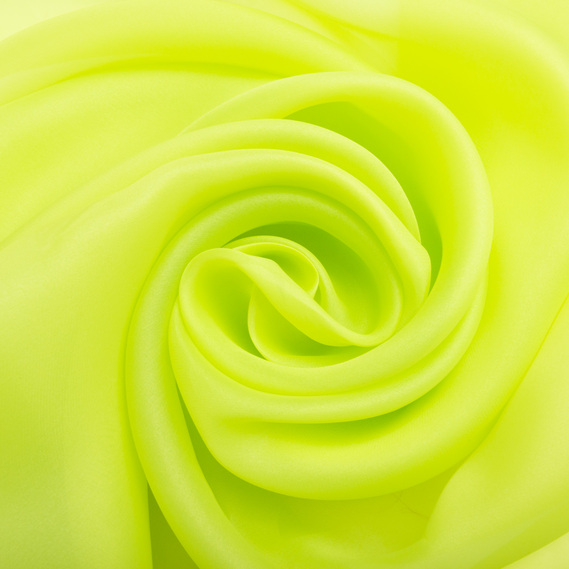 Silk organza fabric 145 cm 55 gsm for carnival, evening costumes, dresses, and decoration лайм, фото 1