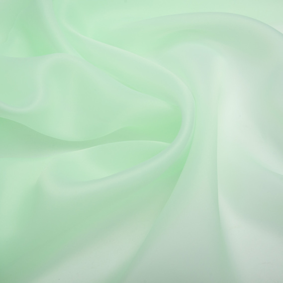 Silk organza fabric 145 cm 55 gsm for carnival, evening costumes, dresses, and decoration м`ята , фото 2