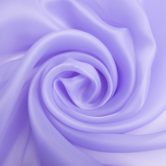 Тканина органза шовк 145 см 55 г/м2 для карнавальних, вечірніх костюмів, суконь, для декору бузок, фото 1