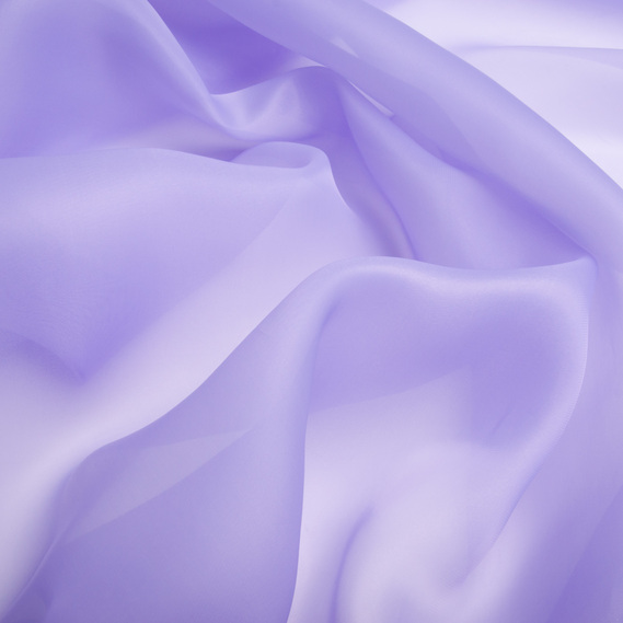 Тканина органза шовк 145 см 55 г/м2 для карнавальних, вечірніх костюмів, суконь, для декору бузок, фото 2