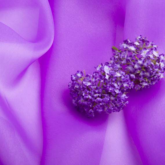 Тканина органза шовк 145 см 55 г/м2 для карнавальних, вечірніх костюмів, суконь, для декору темний бузок, фото 3