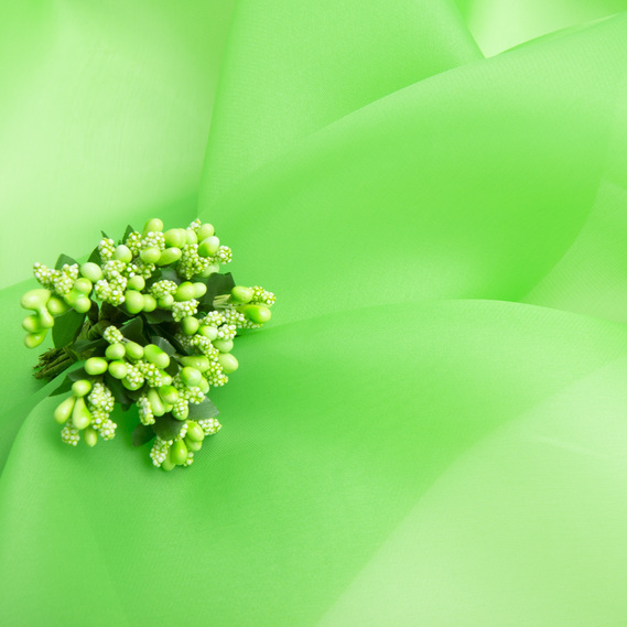 Silk organza fabric 145 cm 55 gsm for carnival, evening costumes, dresses, and decoration салат, фото 3