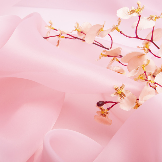 Silk organza fabric 145 cm 55 gsm for carnival, evening costumes, dresses, and decoration пудра, фото 3