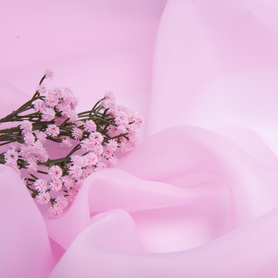 Silk organza fabric 145 cm 55 gsm for carnival, evening costumes, dresses, and decoration рожева, фото 3