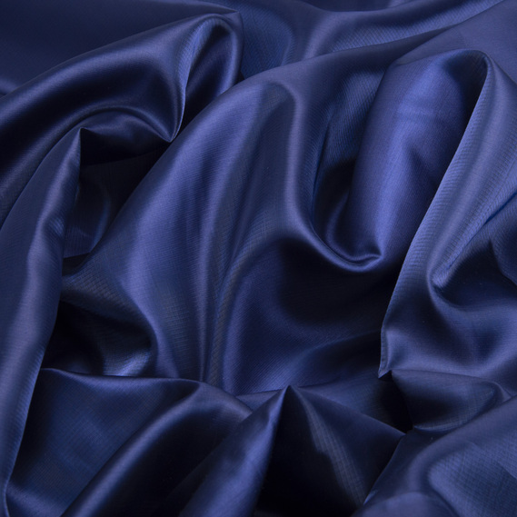 Тканина декоративна органзакрісталон 68 г/м2 т/синя, фото 2