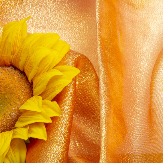 Тканина парча Диско помаранч, фото 3