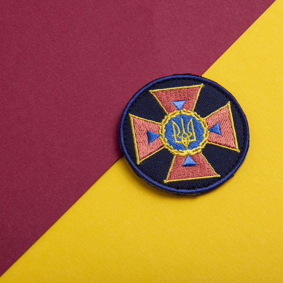 Шеврон нашивка на липучке кокарда ДСНС 6 см, вышитый патч, фото 4 Шеврон нашивка на липучке кокарда ДСНС 6 см, вышитый патч, фото 4