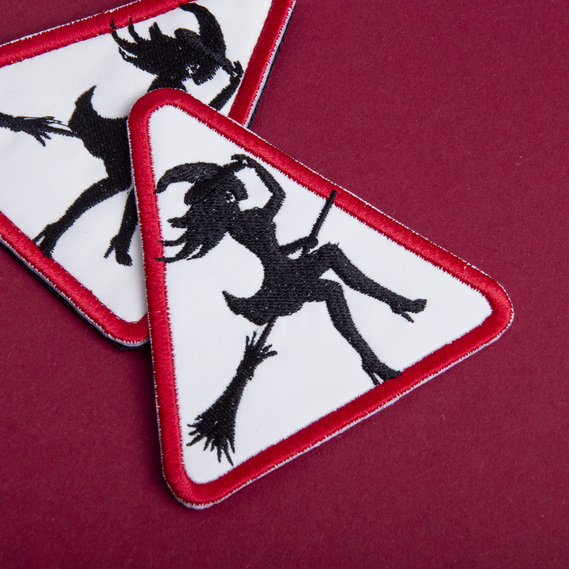 Chevron Patch Glow in the Dark with Velcro Witch Embroidered Patch, фото 9 Chevron Patch Glow in the Dark with Velcro Witch Embroidered Patch, фото 9