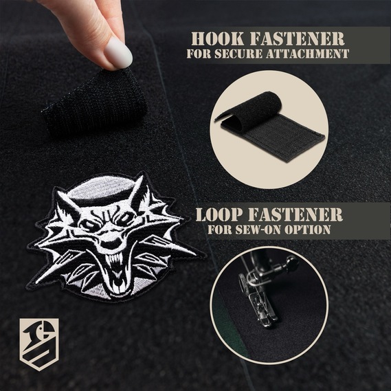 Chevron Velcro patch The Witcher 7.7x11 cm, embroidered patch, фото 4
