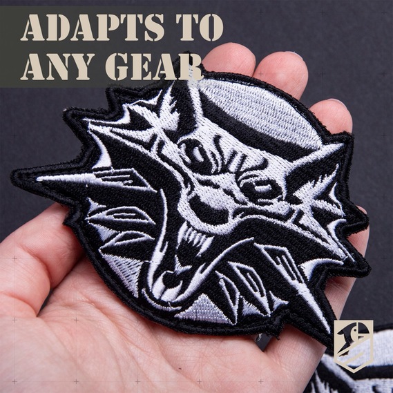 Chevron Velcro patch The Witcher 7.7x11 cm, embroidered patch, фото 5