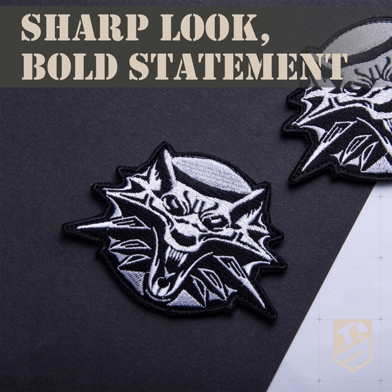 Chevron Velcro patch The Witcher 7.7x11 cm, embroidered patch, фото 6