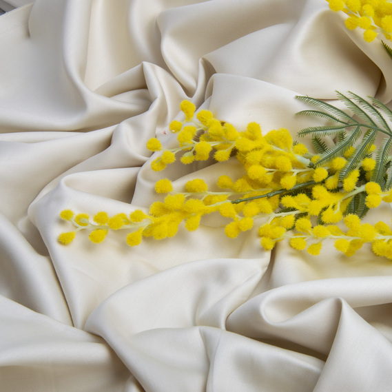 Тканина сатин жакард для постільної білизни 2,4 м V-35 крем, фото 2 Тканина сатин жакард для постільної білизни 2,4 м V-35 крем, фото 2