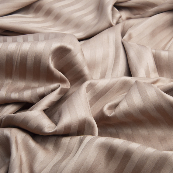 Satin Striped Fabric for Bed Linens V-69 фрез, фото 2