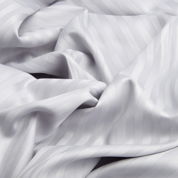 Satin Striped Fabric for Bed Linens V-15 св/сірий, фото 2 Satin Striped Fabric for Bed Linens V-15 св/сірий, фото 2