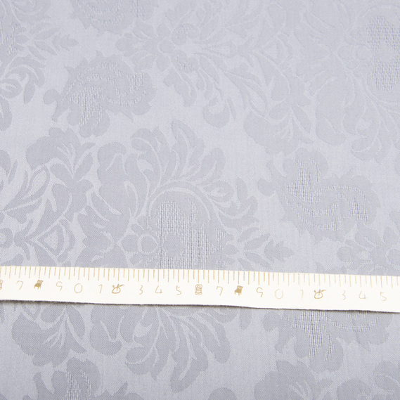 Тканина сатин жакард однотонний V-19 сіро синій, фото 4