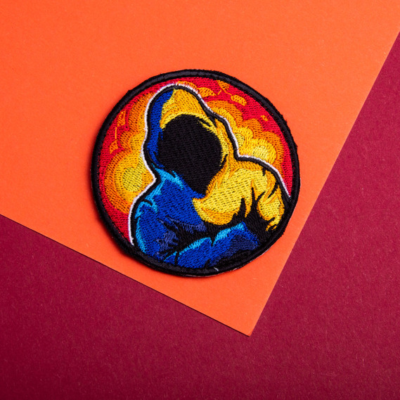 Chevron patch with Velcro Nikolaev Vanek 8 cm, embroidered patch, фото 5