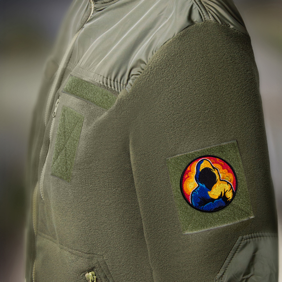 Chevron patch with Velcro Nikolaev Vanek 8 cm, embroidered patch, фото 7