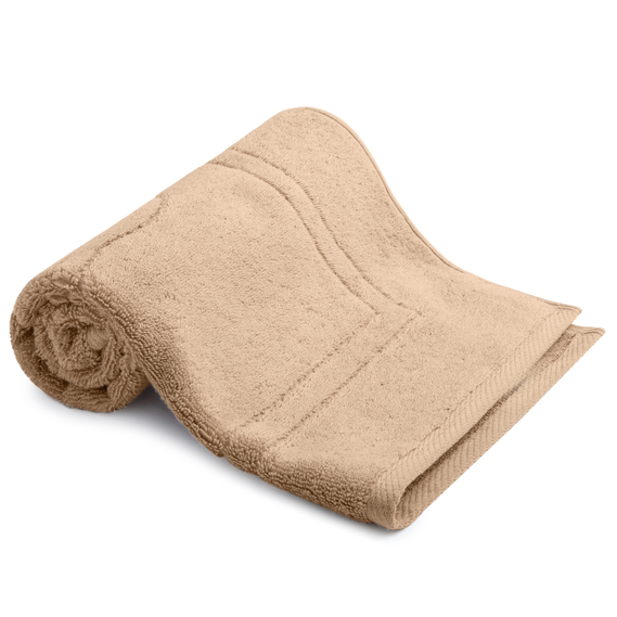 Carpet for feet and bathroom cotton jacquard with slit legs 700 g/m2 беж, фото 3