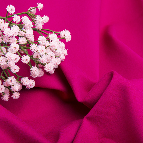 Тканина трикотаж Прага, трикотажна тканина, щільна віскозна тканина, 640 гр/м2 малина, фото 3