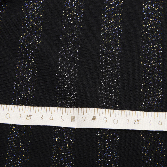 Тканина трикотаж смуга металік чорний, фото 4