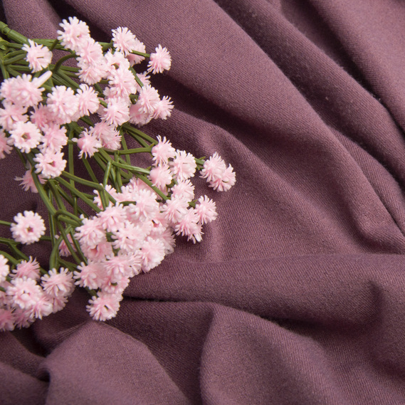 Ткань трикотаж Мустанг V-6 лілово/фрез, фото 3