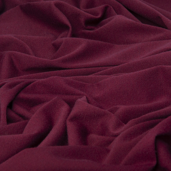 Тканина трикотаж Мустанг V-11 бордо, фото 2