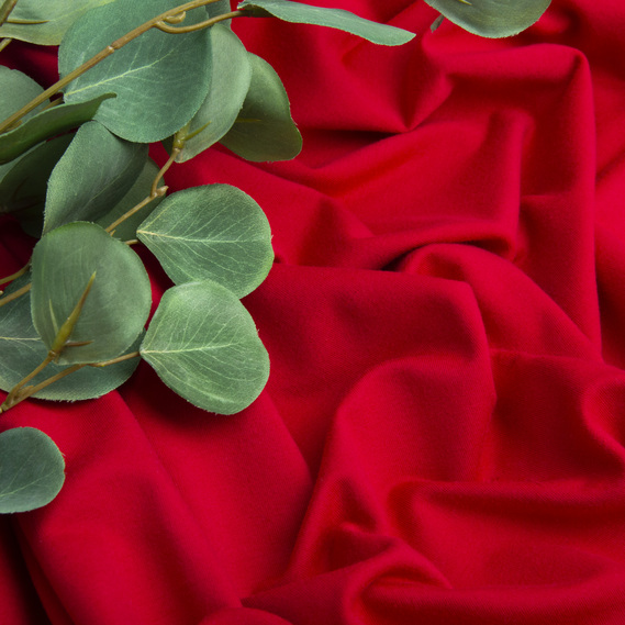 Тканина трикотаж Двонитка щільний червоний , фото 3