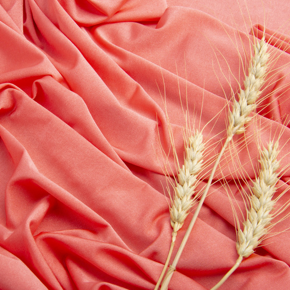 Тканина трикотаж Crystal, 150 см, для спортивних костюмів, гольфів, кардиганів, світшотів і водолазок св/корал, фото 3