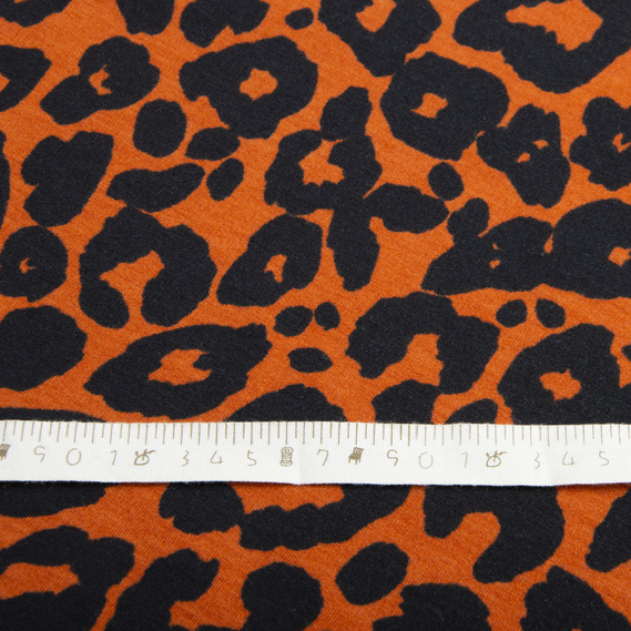 Тканина трикотаж Спорт трикотажне полотно для спортивного одягу V-1/1 леопард терракот, Анімалістичний, фото 4 Тканина трикотаж Спорт трикотажне полотно для спортивного одягу V-1/1 леопард терракот, Анімалістичний, фото 4