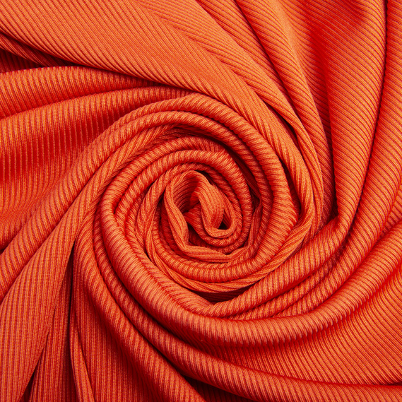 Ткань трикотаж Рико хурма, фото 1