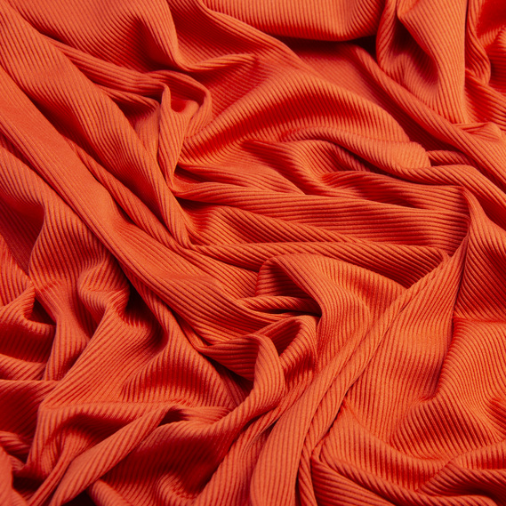Ткань трикотаж Рико хурма, фото 2