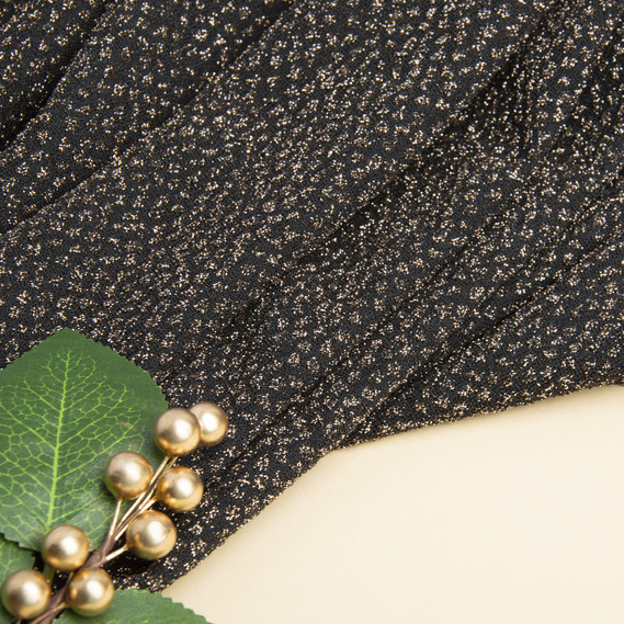 Gold Sparkle Knit Fabric золото, фото 4