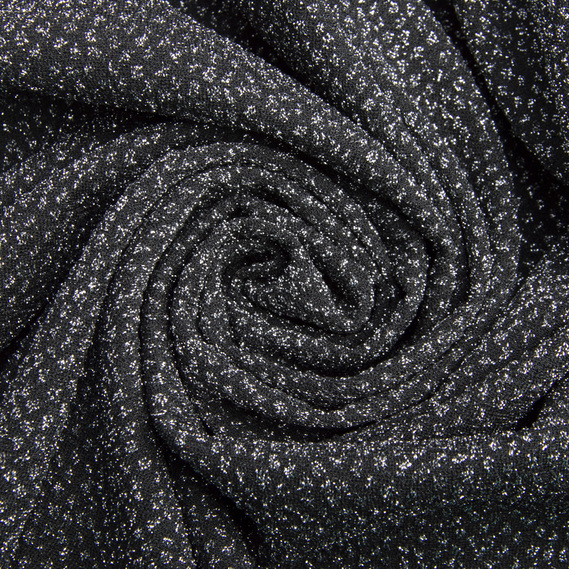 Gold Sparkle Knit Fabric срібло , фото 1