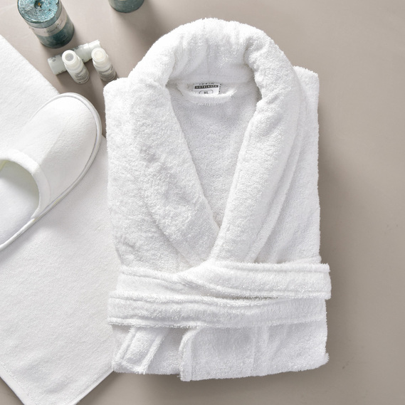 Халат махровый банный ТМ IDEIA XXXL 400 гр/м2 белый, фото 3