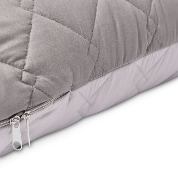 Pillowcase for U-shaped pillow140х75х20 cm сіра/св.сіра, фото 3