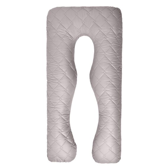 Pillowcase for U-shaped pillow140х75х20 cm сіра/св.сіра, фото 4