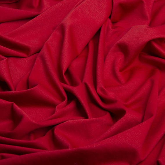 Тканина трикотаж Ізабель, 150 см, 190 гр/м2, трикотажна тканина червоний, фото 2