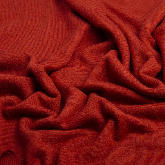 Ткань трикотаж Осень теракот, фото 2