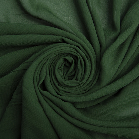 Ткань плательная шифон Sheila легкая полупрозрачная для платьев, блуз. аксессуаров папороть , фото 1 Ткань плательная шифон Sheila легкая полупрозрачная для платьев, блуз. аксессуаров папороть , фото 1