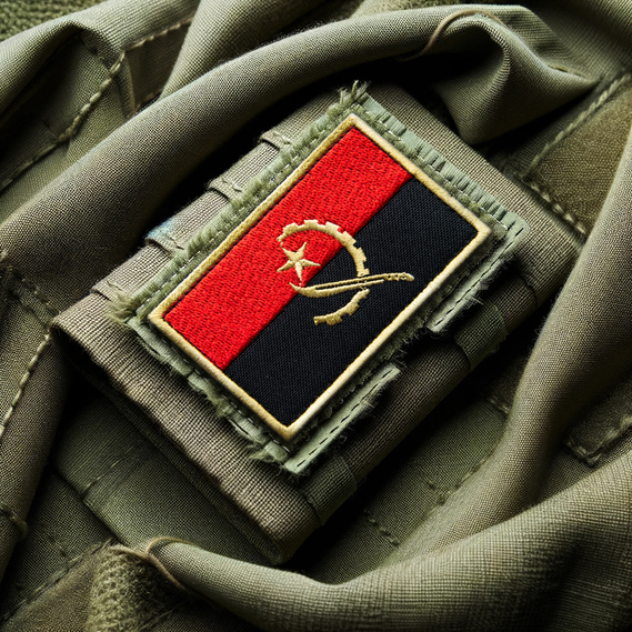 Набор шевронов 2 шт с липучкой Флаг Анголы 5х8 см, вышитый патч, фото 6 Набор шевронов 2 шт с липучкой Флаг Анголы 5х8 см, вышитый патч, фото 6