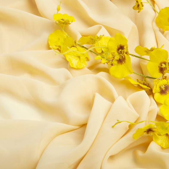 Dress fabric chiffon Sheila lightweight semi-transparent for dresses, blouses, accessories груша, фото 3