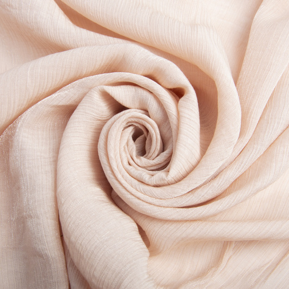 The fabric is single-colored chiffon with a sparkle, Sandrix беж, фото 1