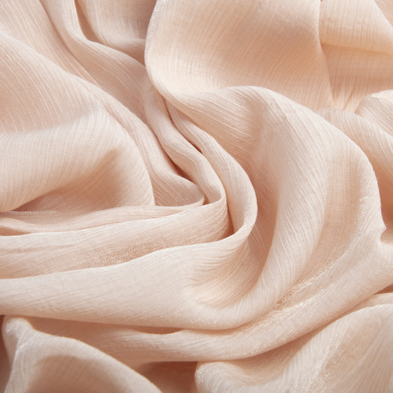 The fabric is single-colored chiffon with a sparkle, Sandrix беж, фото 2