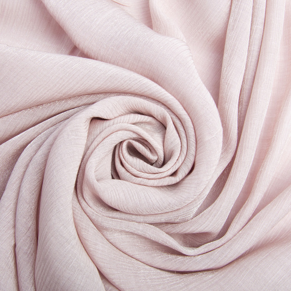 Тканина шифон блиск Сандрікс однотонна пудра, фото 1 Тканина шифон блиск Сандрікс однотонна пудра, фото 1