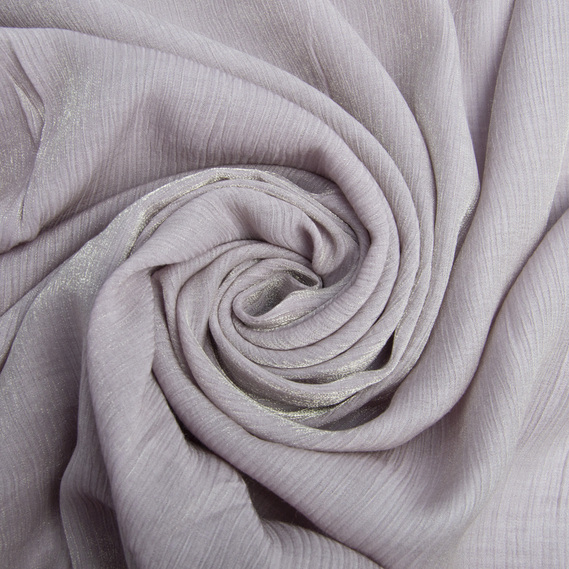 Тканина шифон блиск Сандрікс однотонна сірий, фото 1