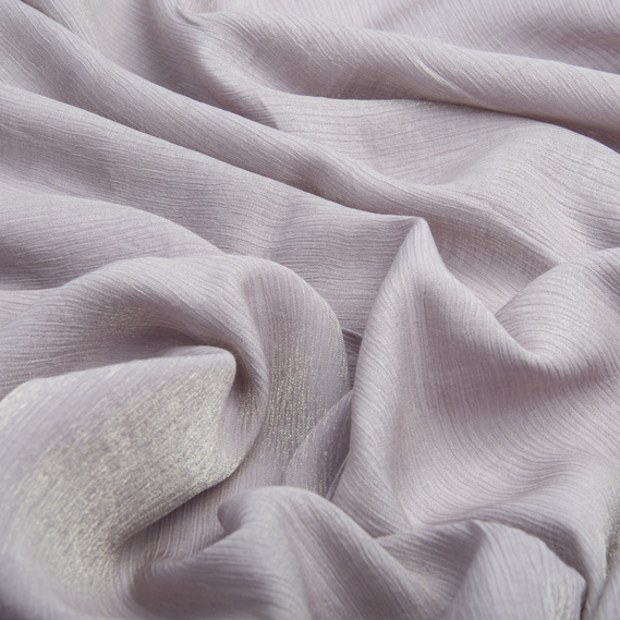 Тканина шифон блиск Сандрікс однотонна сірий, фото 2