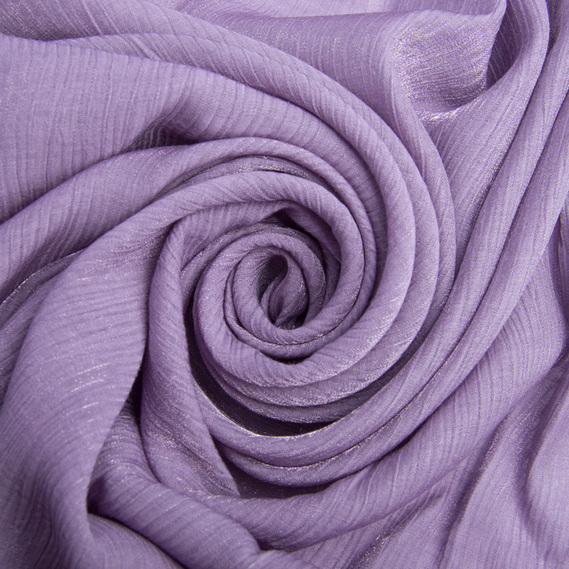 The fabric is single-colored chiffon with a sparkle, Sandrix ліловий, фото 1 The fabric is single-colored chiffon with a sparkle, Sandrix ліловий, фото 1