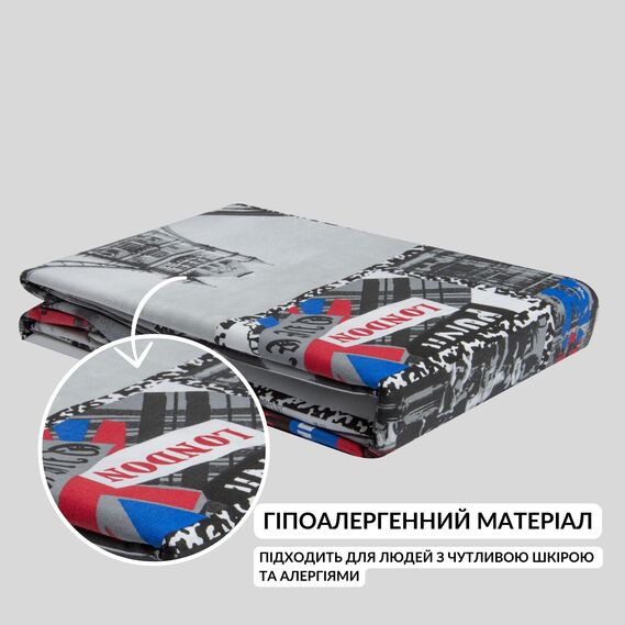 Duvetcase 200х220 cm Natural Cotton TM IDEIA Ranforce Лондон, фото 3