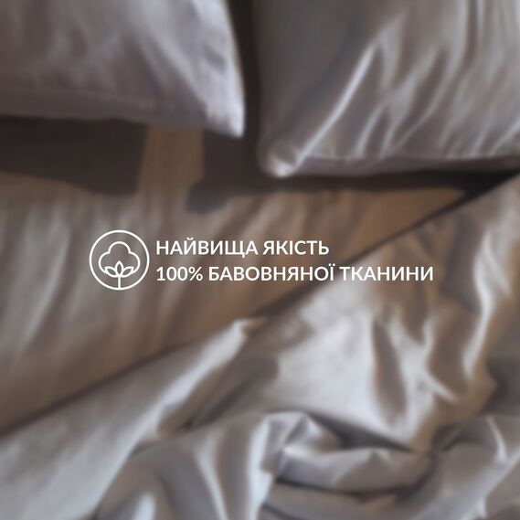 Підковдра 200x220 см сатин бавовна натуральна TM IDEIA в упаковці пудра v-30, фото 2